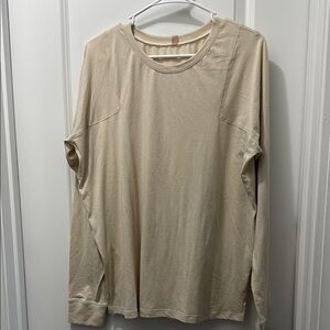 Lunya Cream Long Sleeve Tee